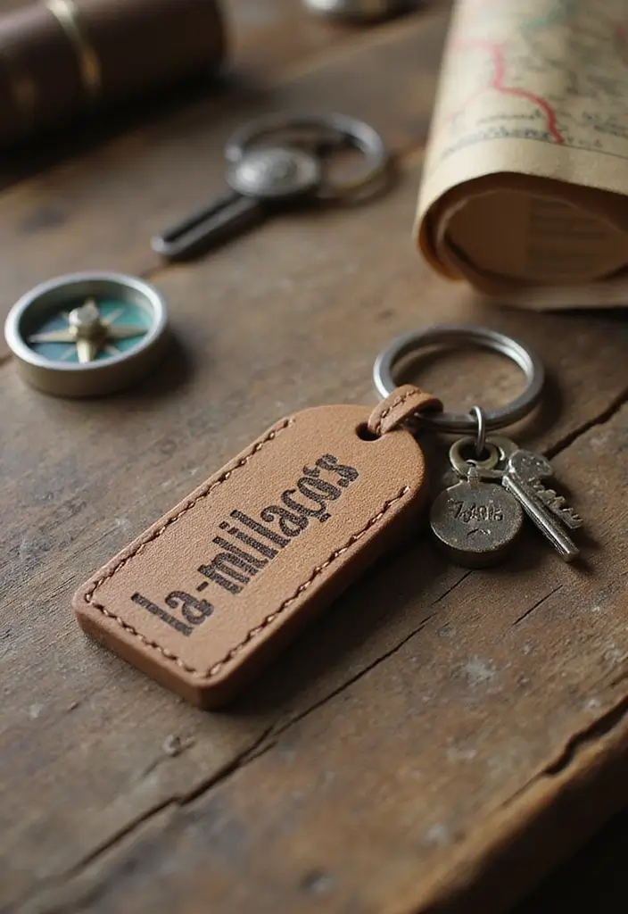 20 First Anniversary Gift Ideas for Husband He’ll Love - 2. Personalized Keychain