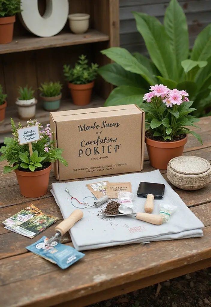 20 First Anniversary Gift Ideas for Husband He’ll Love - 20. Personalized Garden Kit