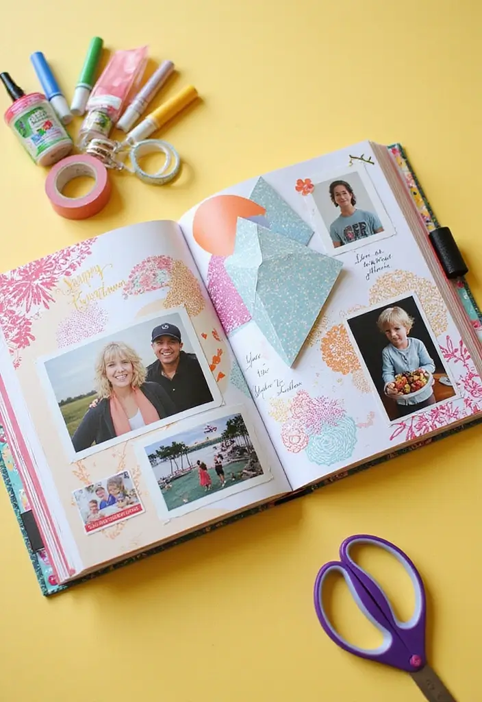 20 First Anniversary Gift Ideas for Husband He’ll Love - 3. DIY Scrapbook