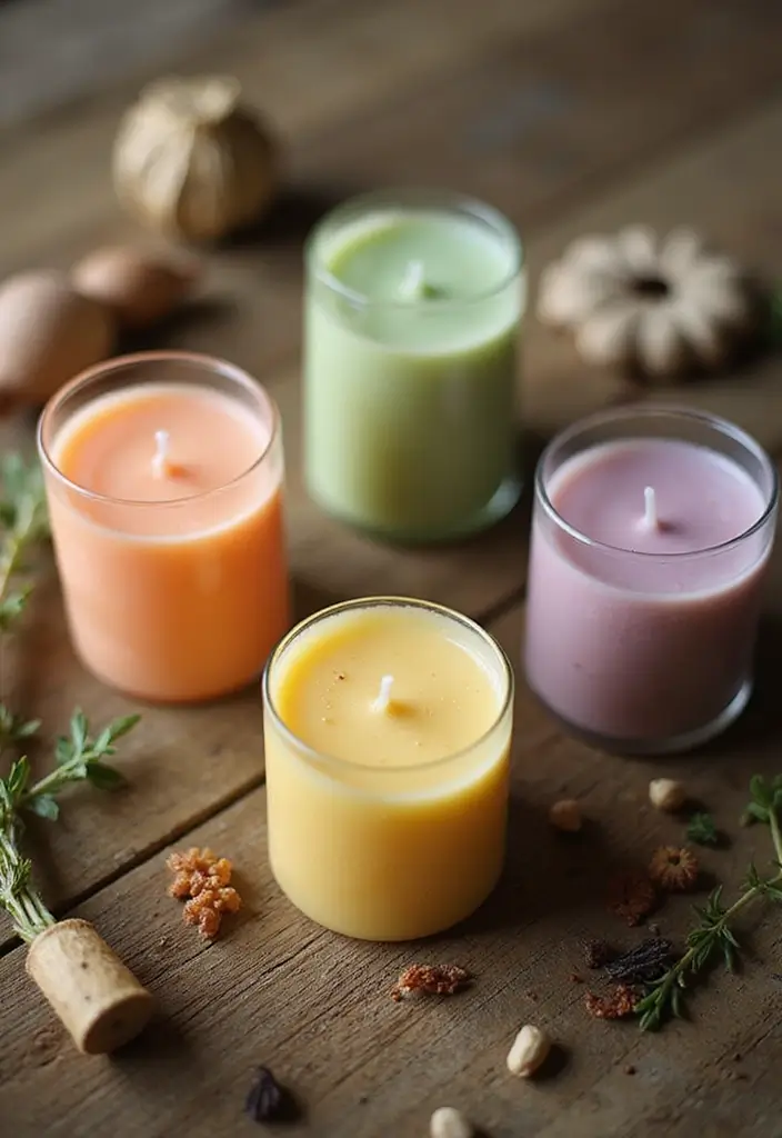 20 First Anniversary Gift Ideas for Husband He’ll Love - 9. DIY Candle Set