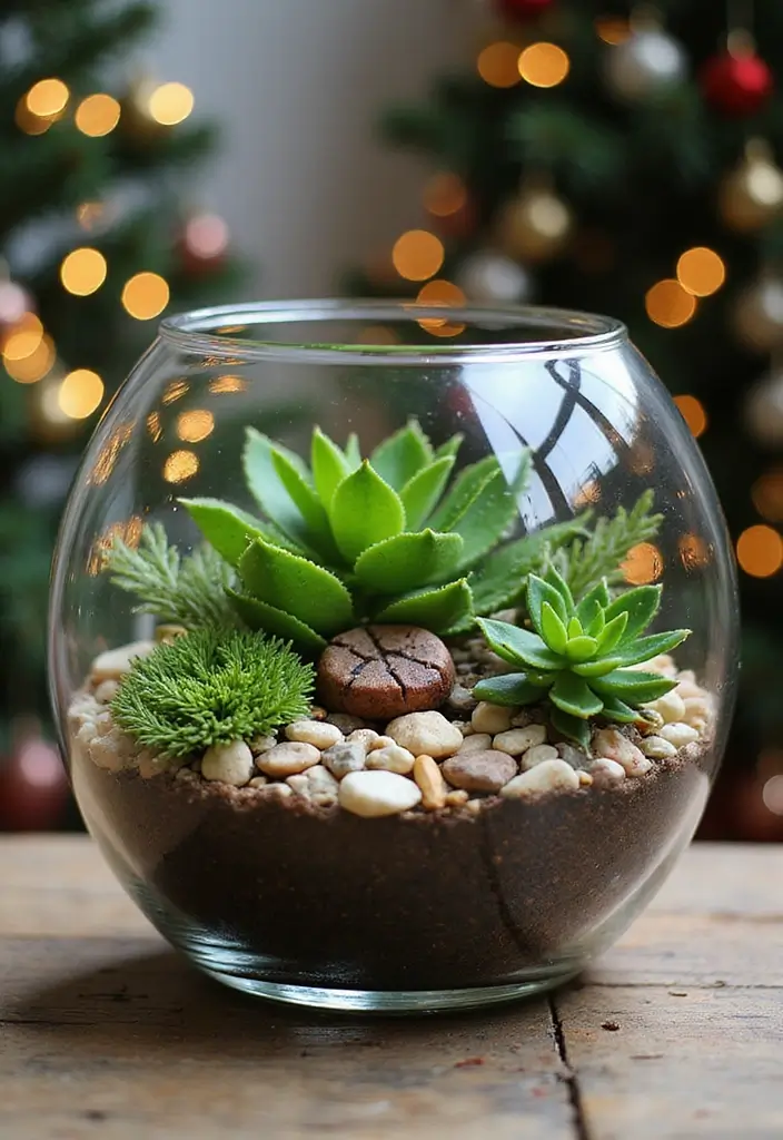 20 Fun Christmas Gift Ideas for Friends This Holiday Season - 3. Personalized Plant Terrariums