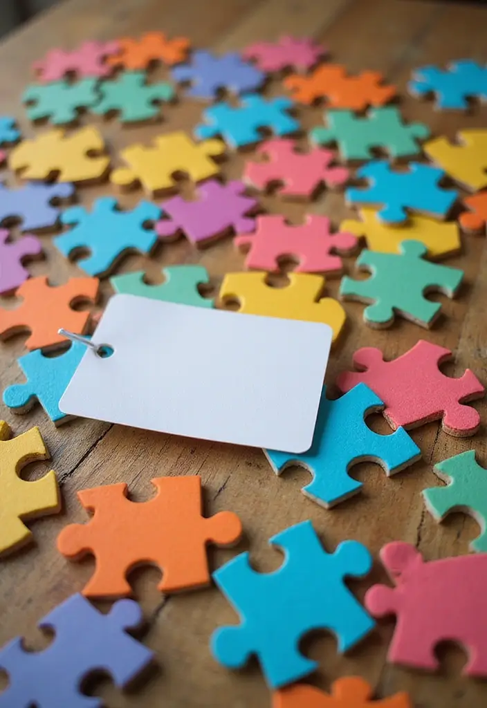 20 Genius Gift Card Gift Ideas to Make It Memorable - 4. Puzzle Piece Reveal