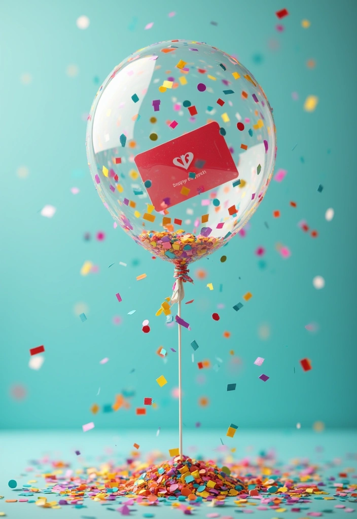 20 Genius Gift Card Gift Ideas to Make It Memorable - 5. Balloon Surprise