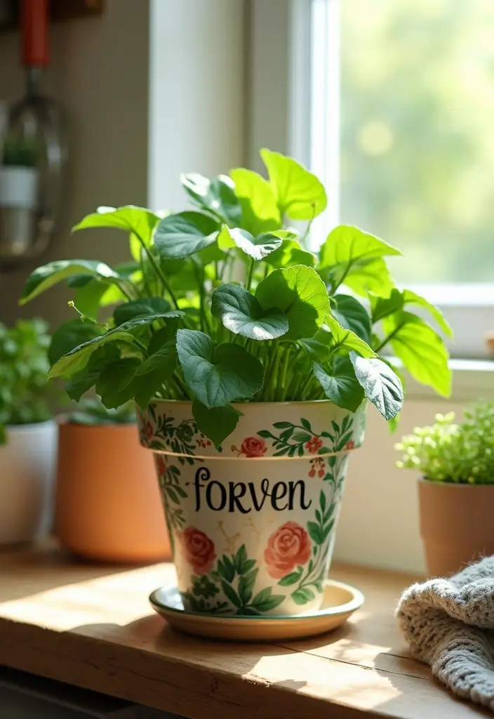 20 Timeless Gift Ideas for Anniversary Celebrations - 14. Personalized Plant Pot