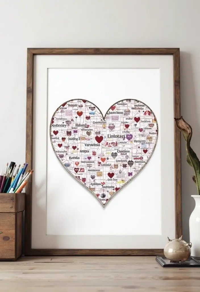 20 Timeless Gift Ideas for Anniversary Celebrations - 2. Customized Love Map