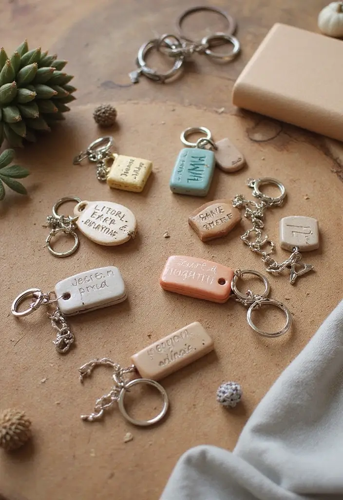 20 Timeless Gift Ideas for Anniversary Celebrations - 20. Personalized Keychains