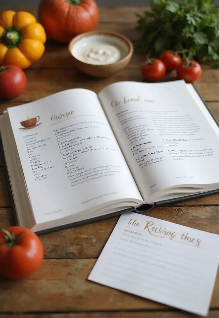 20 Timeless Gift Ideas for Anniversary Celebrations - 3. Personalized Recipe Book