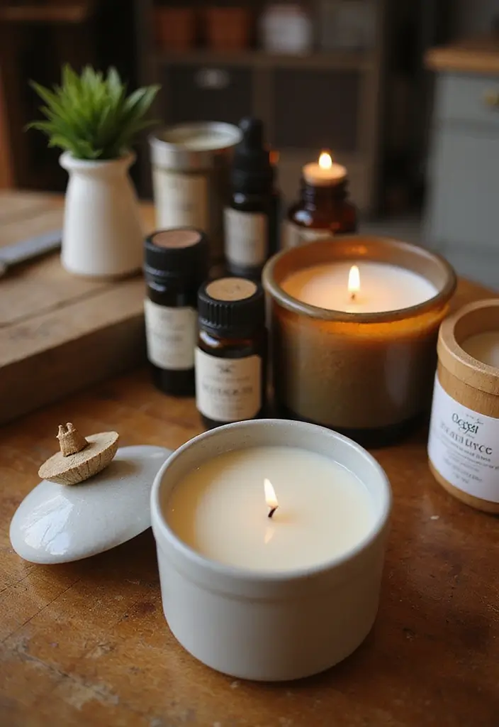 20 Timeless Gift Ideas for Anniversary Celebrations - 6. DIY Candle Set
