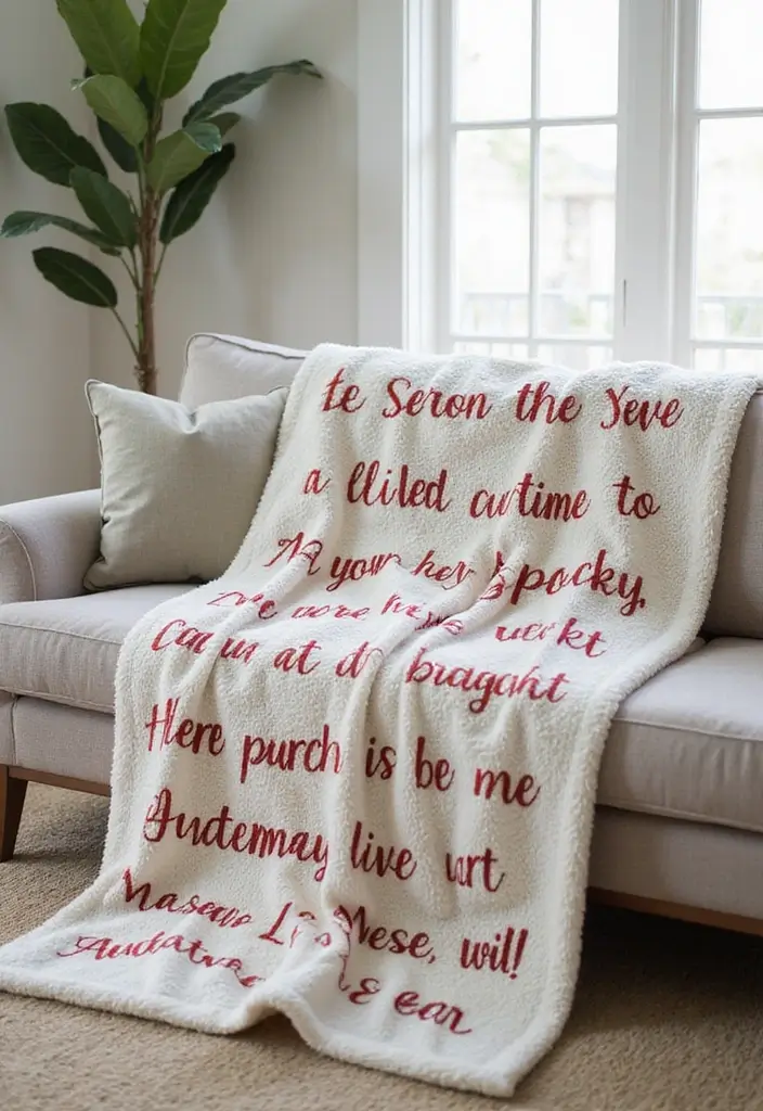 20 Timeless Gift Ideas for Anniversary Celebrations - 7. Personalized Blanket
