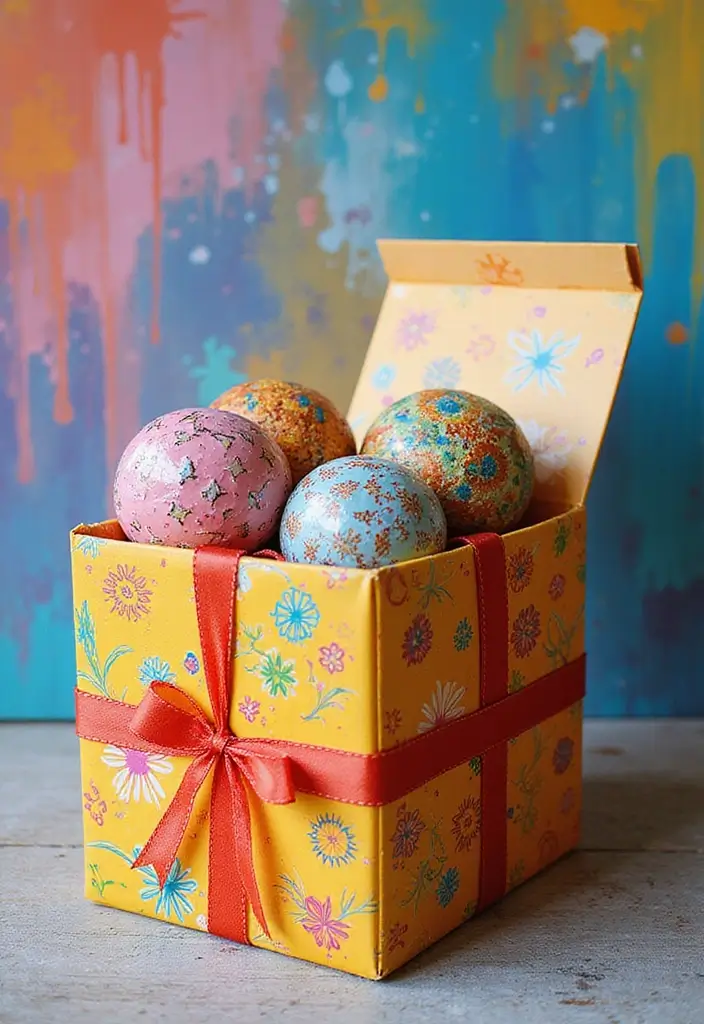 25 DIY Gift Box Ideas You Can Easily Make at Home - 20. Personalized Painted Box