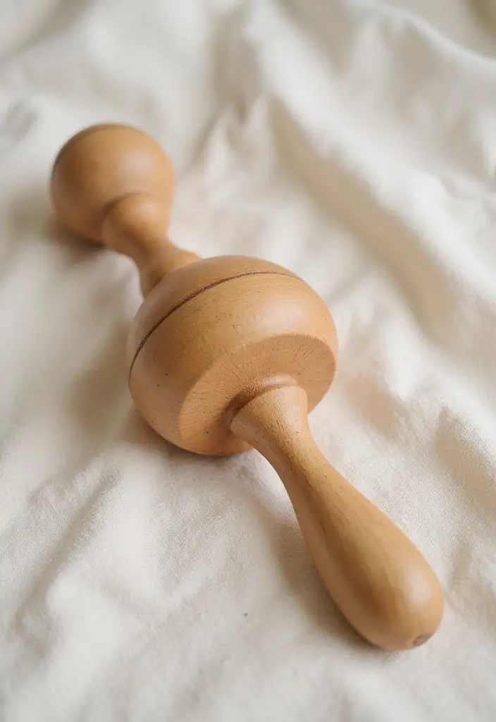25 Eco-Friendly DIY First Birthday Gift Ideas Every Parent Will Appreciate - 20. Handmade Wooden Rattle