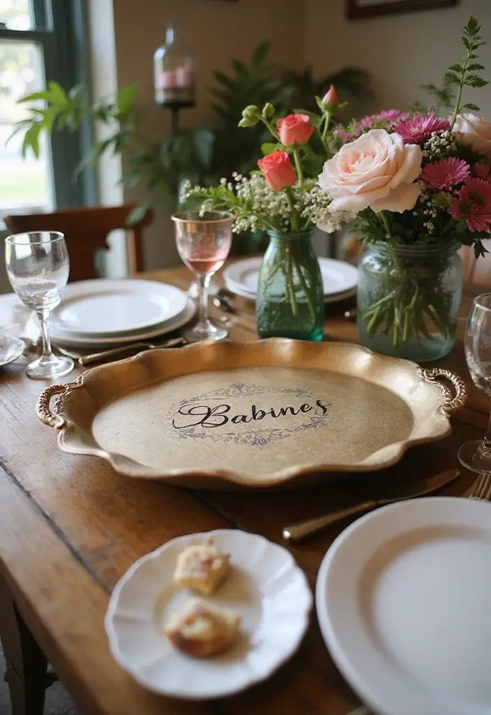 20 Thoughtful Gift Ideas for Best Friend’s Wedding - 20. Personalized Serving Tray