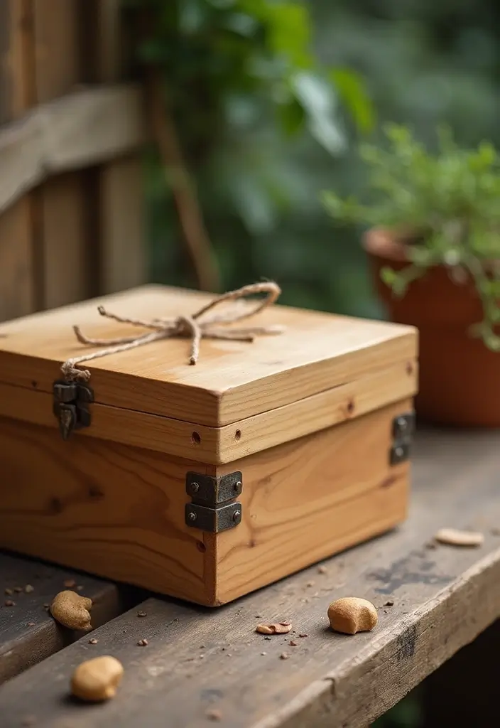 25 DIY Gift Box Ideas You Can Easily Make at Home - 22. Chopped Wood Box