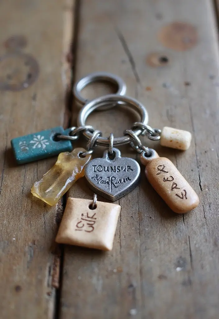 25 Anniversary Gift Ideas for Her That Feel Romantic - 18. DIY Charmed Keychain