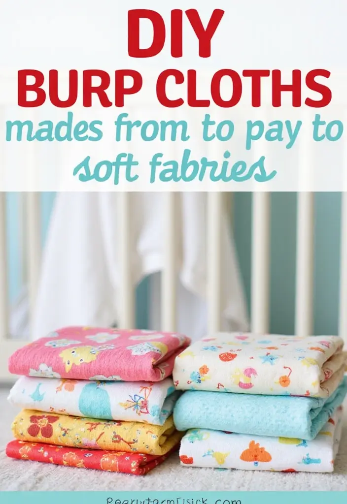 25 Baby Shower Gift Ideas for Boys That Moms Will Adore - 12. DIY Burp Cloths
