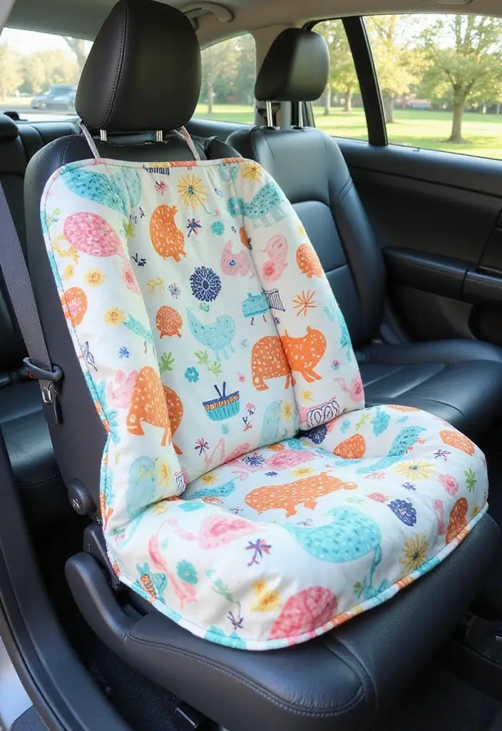 25 Baby Shower Gift Ideas for Boys That Moms Will Adore - 23. DIY Baby Car Seat Cover