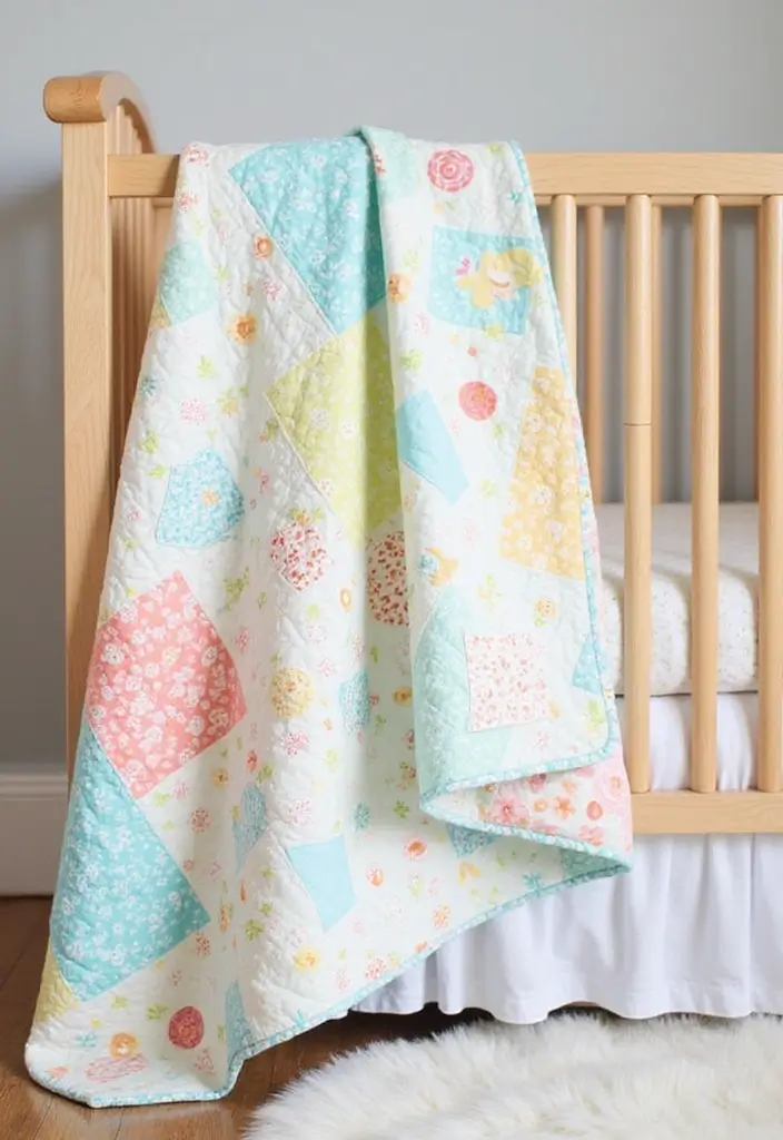 25 Baby Shower Gift Ideas for Boys That Moms Will Adore - 24. Handmade Baby Quilt