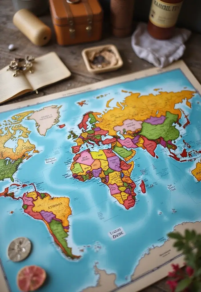 25+ Best Gift Ideas for Friends’ Birthday That They’ll Actually Love - 18. Personalized Travel Map