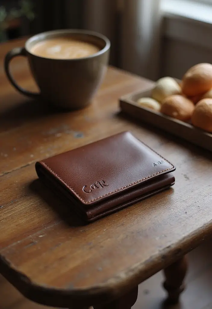 25 Birthday Gift Ideas for Husband That He’ll Actually Use - 1. Customized Leather Wallet