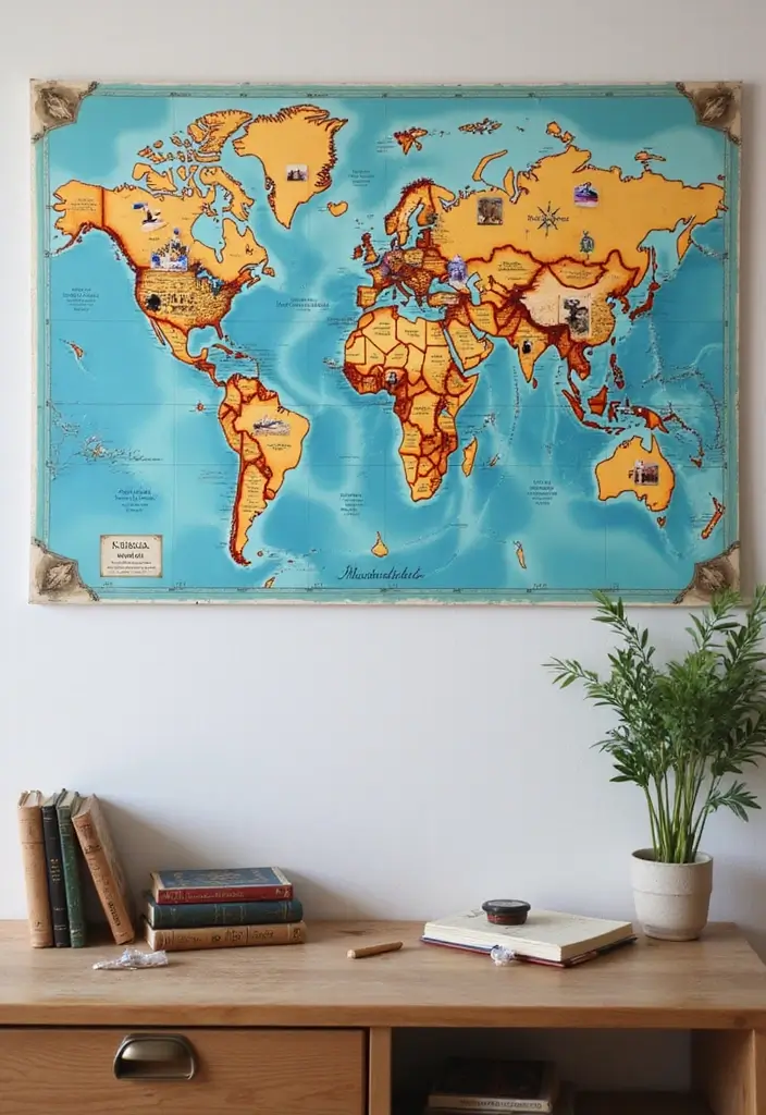 25 Birthday Gift Ideas for Husband That He’ll Actually Use - 17. Personalized Travel Map