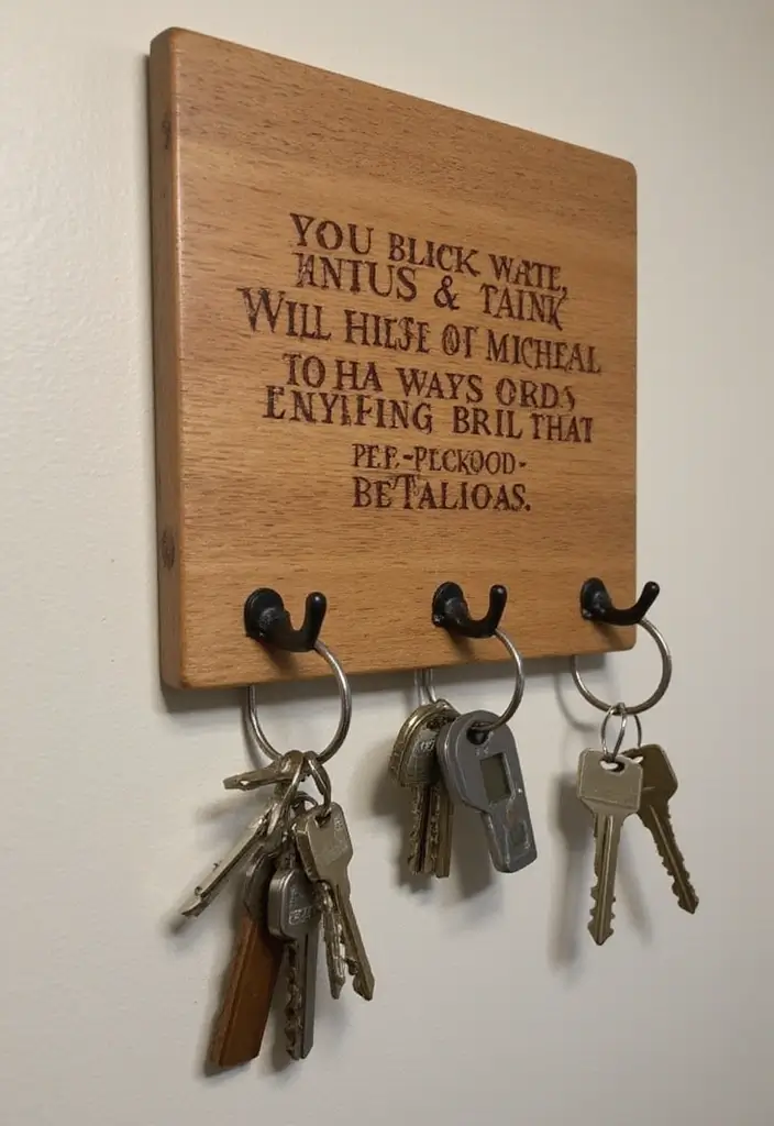 25 Birthday Gift Ideas for Husband That He’ll Actually Use - 5. Custom Engraved Key Holder