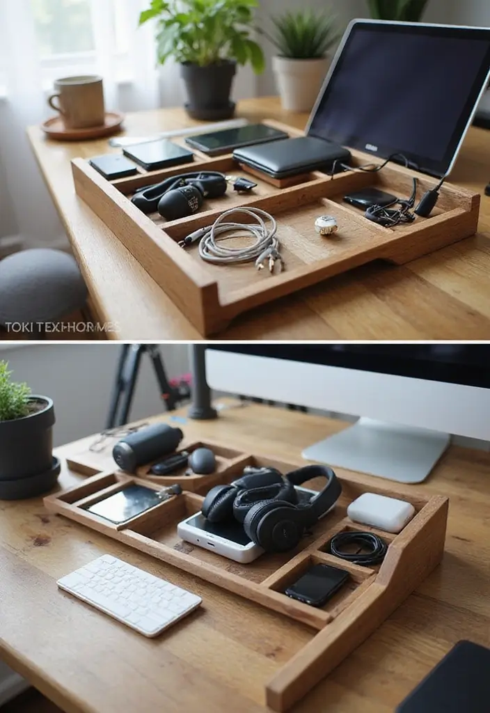 25 Birthday Gift Ideas for Husband That He’ll Actually Use - 7. DIY Tech Organizer