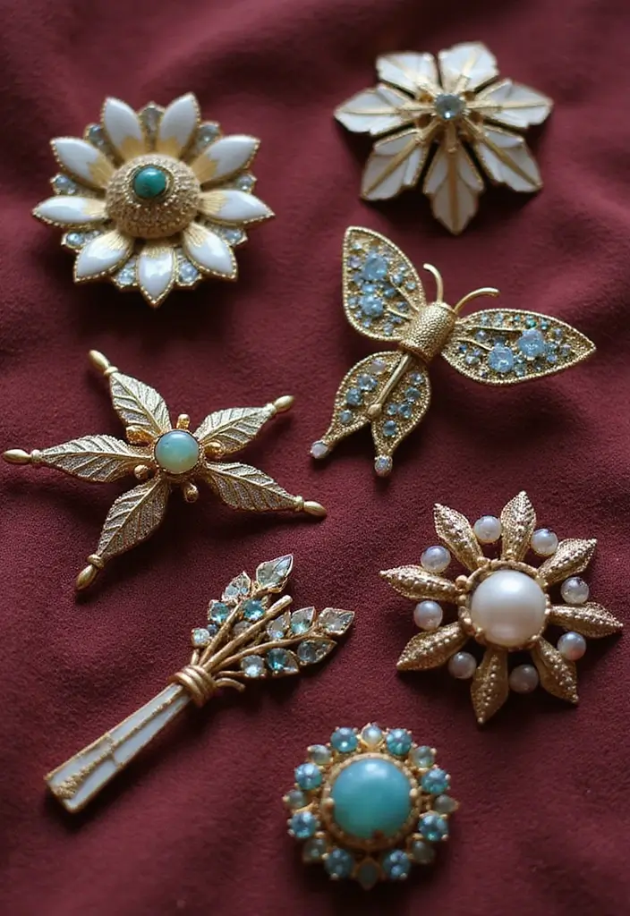25 Christmas Gift Ideas for Your Sister She’ll Adore - 13. Vintage-Inspired Brooches