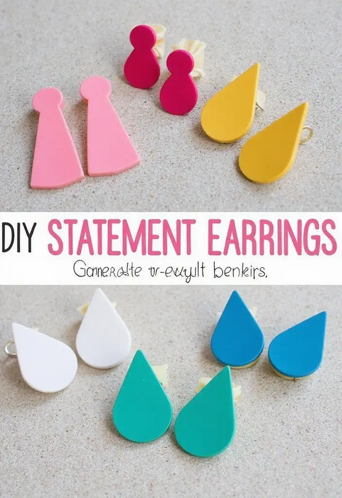 25 Christmas Gift Ideas for Your Sister She’ll Adore - 18. DIY Statement Earrings