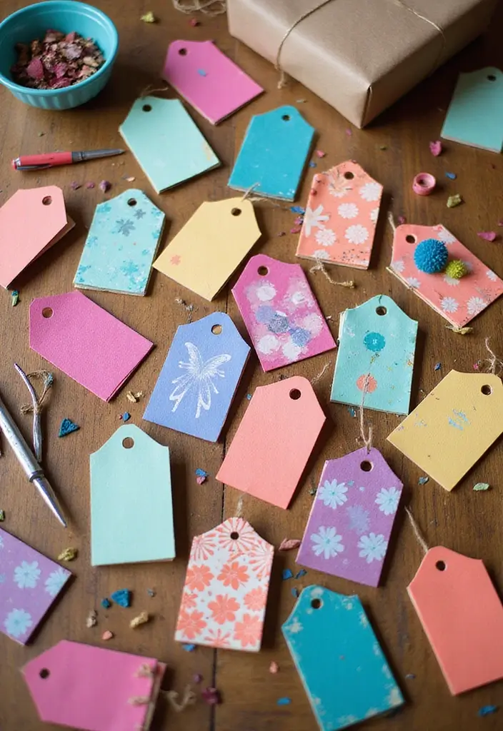 25 Creative Christmas Gift Tag Ideas You Can DIY - 1. Recycled Paper Tags