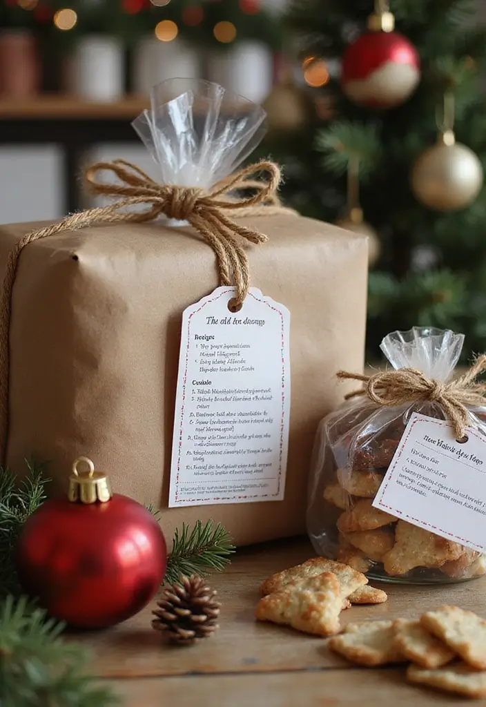 25 Creative Christmas Gift Tag Ideas You Can DIY - 14. Holiday Recipe Tags