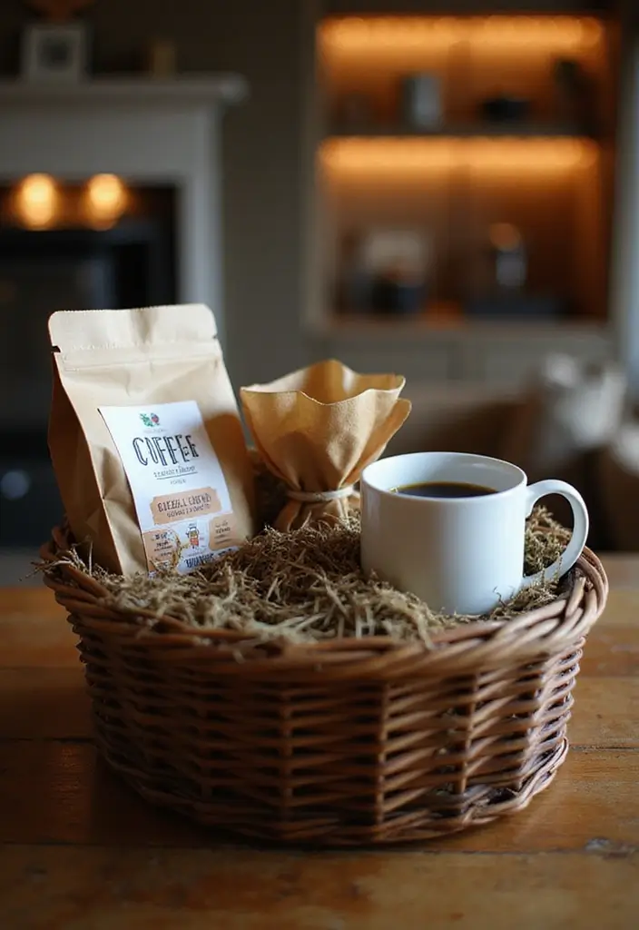 25 DIY Gift Basket Ideas for Any Occasion - 22. Coffee Lovers Basket