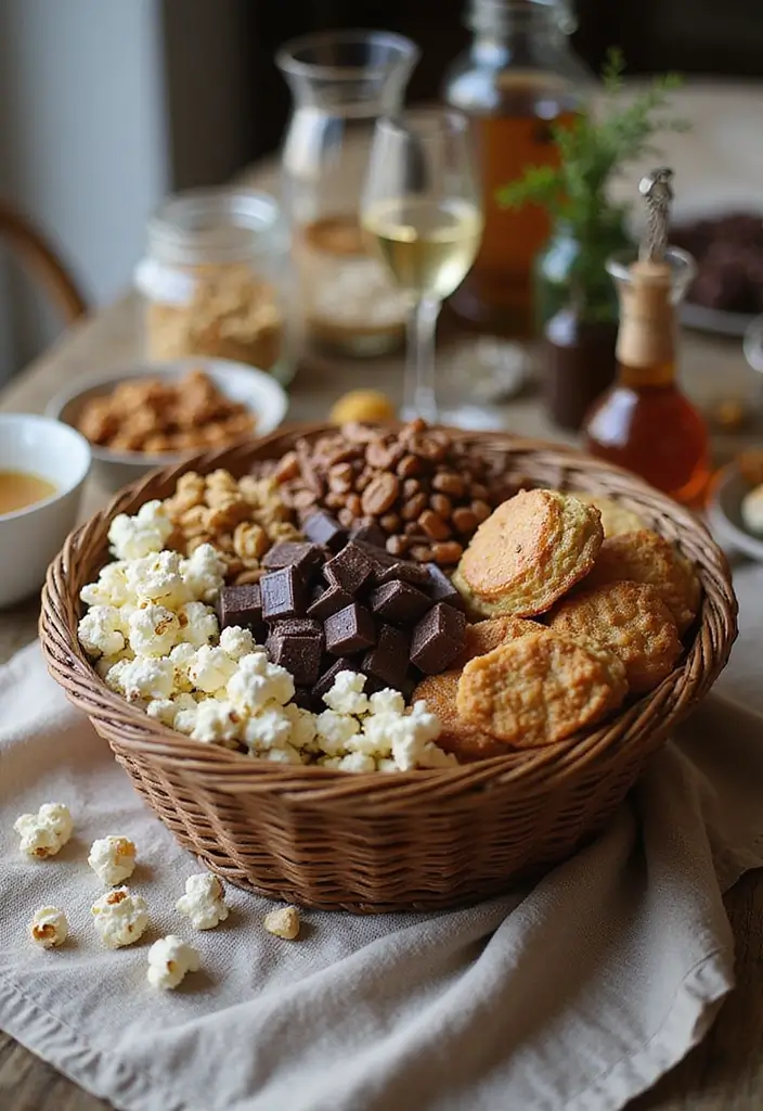 25 DIY Gift Basket Ideas for Any Occasion - 4. Gourmet Snack Basket