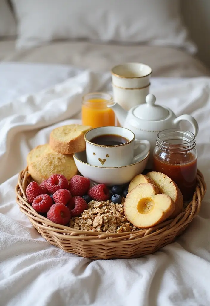 25 DIY Gift Basket Ideas for Any Occasion - 6. Breakfast in Bed Basket