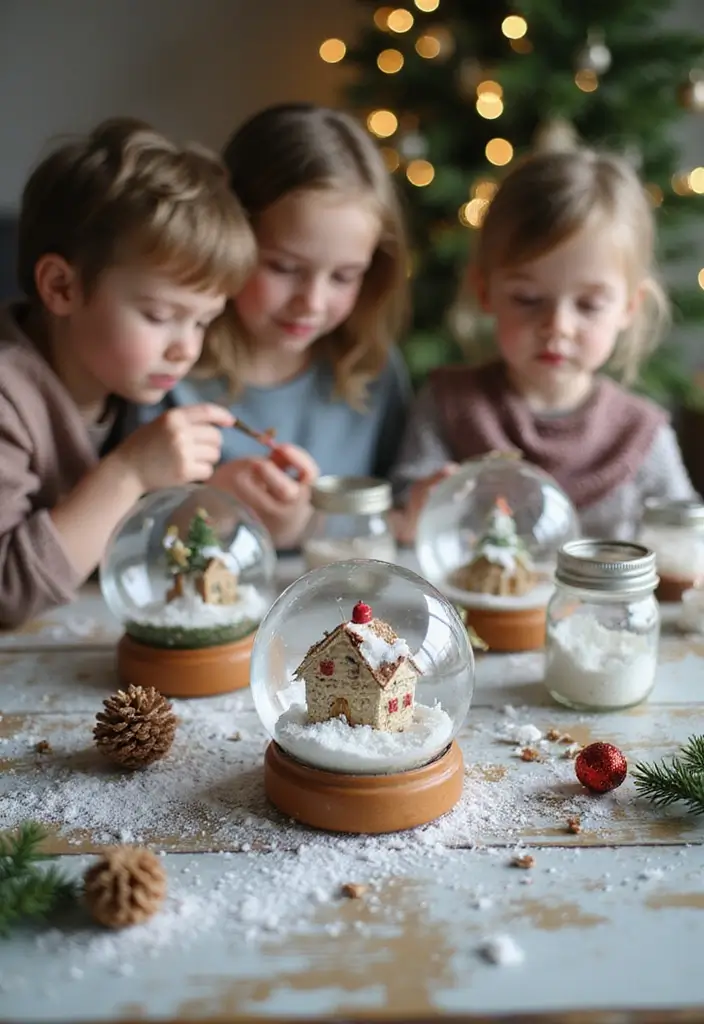 25 Fun Christmas Gift Ideas for Kids That Aren’t Toys - 17. DIY Snow Globes