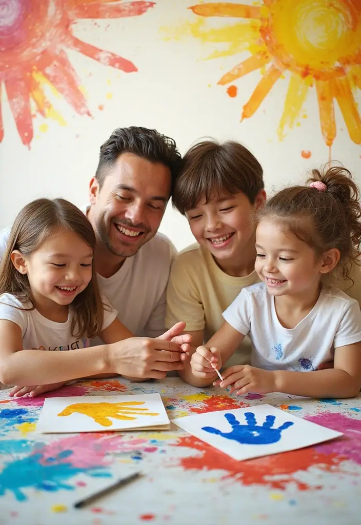 25 Fun Christmas Gift Ideas for Kids That Aren’t Toys - 20. DIY Handprint Family Portraits