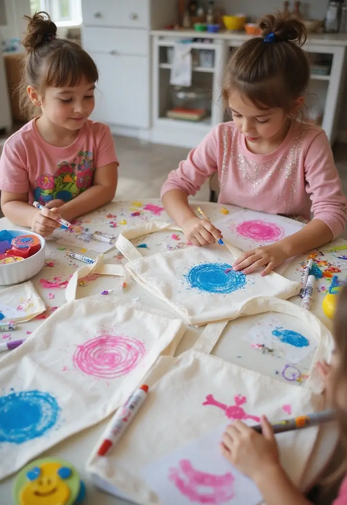 25 Fun Christmas Gift Ideas for Kids That Aren’t Toys - 7. Personalized Tote Bags