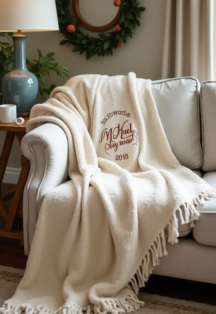 25 Graduation Gift Ideas for Best Friend to Celebrate Big - 1. Customized Throw Blanket