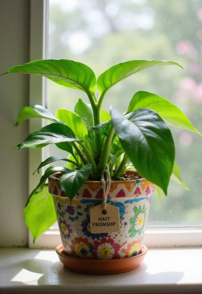 25 Graduation Gift Ideas for Best Friend to Celebrate Big - 8. Plant in a Personalized Pot
