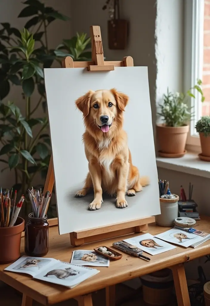 25 Handmade Christmas Gift Ideas That Feel Extra Special - 17. Custom Pet Portraits