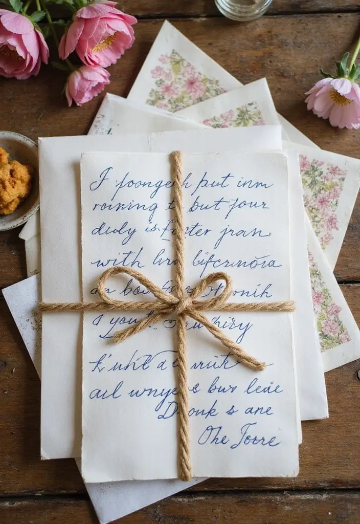 25 Unique 20th Birthday Gift Ideas for a Special Celebration - 20. Handwritten Letters