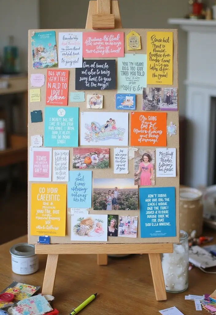 25 Unique 20th Birthday Gift Ideas for a Special Celebration - 21. DIY Mood Board