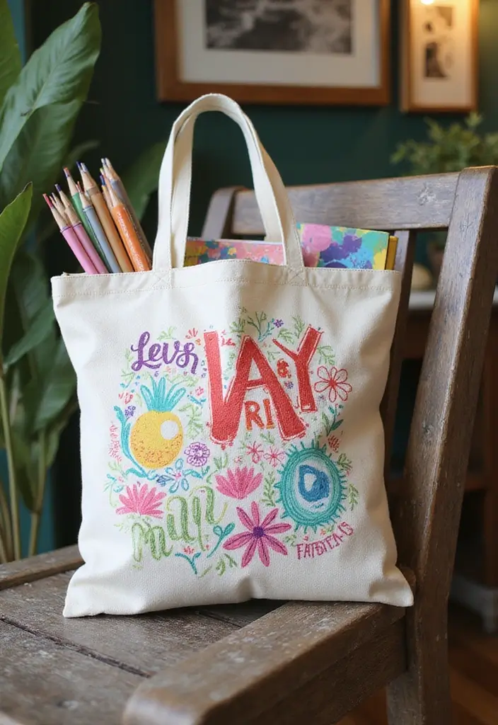 25 Unique 20th Birthday Gift Ideas for a Special Celebration - 4. Custom Tote Bag