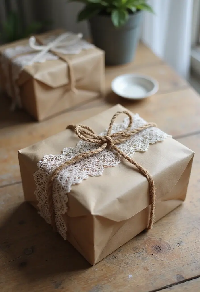 25 DIY Gift Box Ideas You Can Easily Make at Home - 2. Brown Paper Bag Boxes