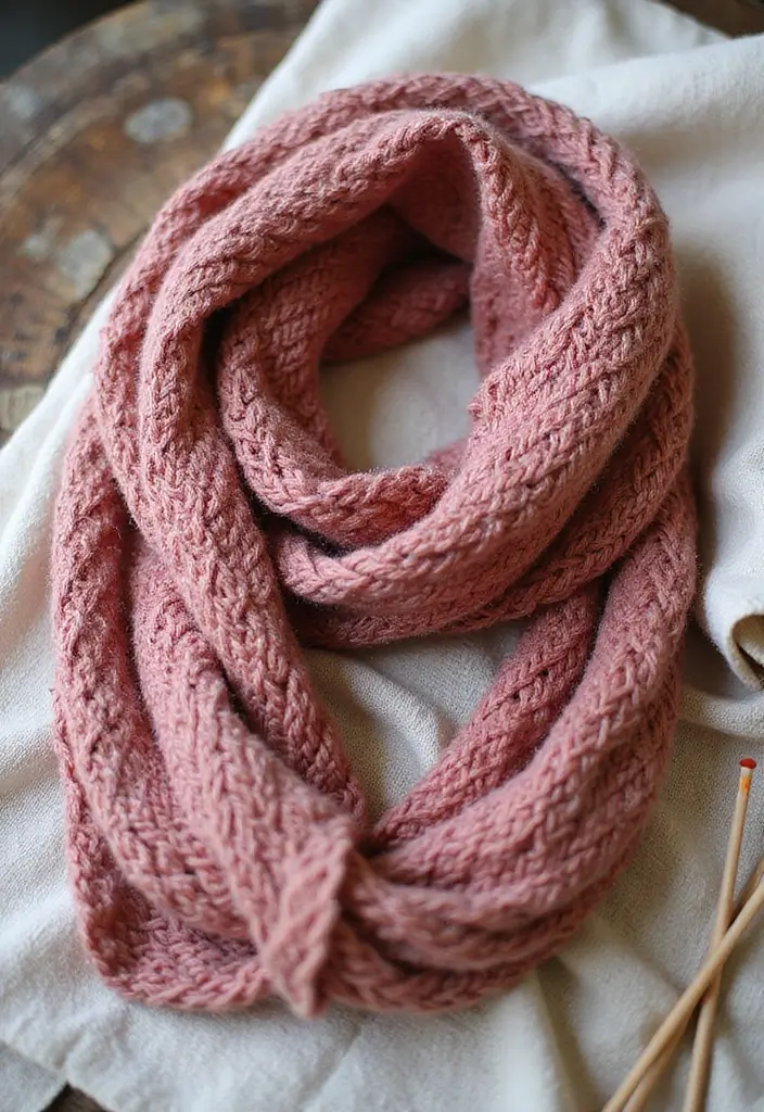 20 DIY Gift Ideas for Girlfriend That Show Your Love - 2. Knitted Infinity Scarf