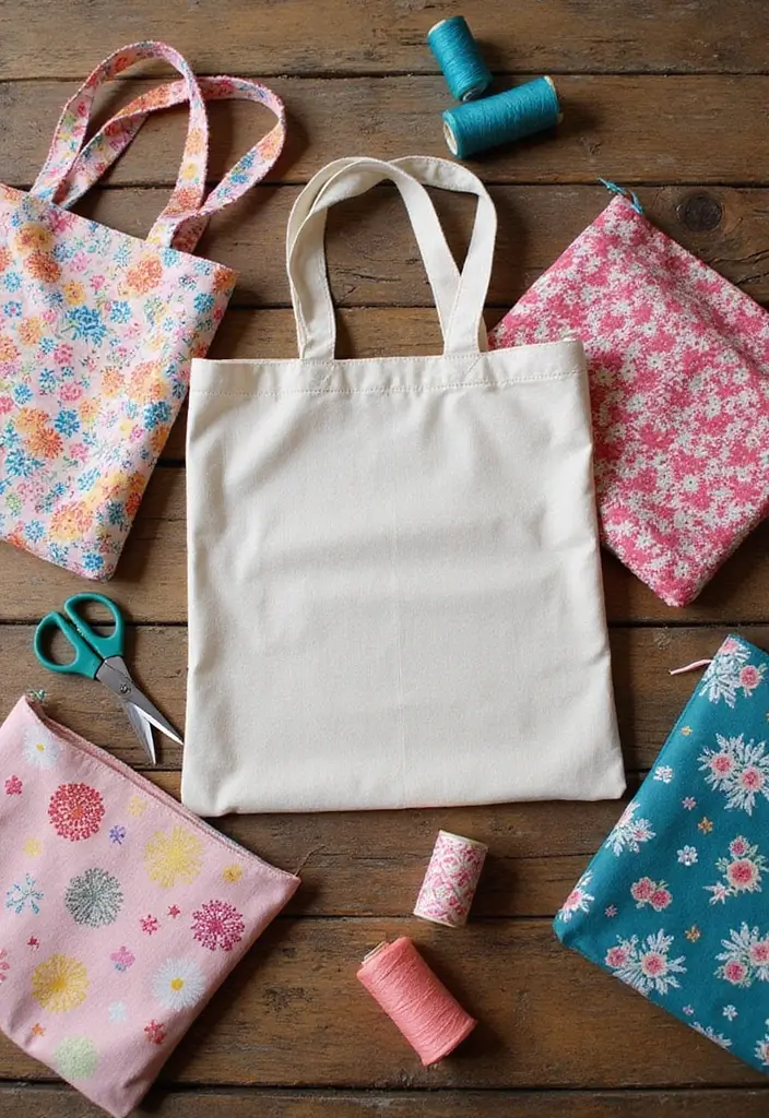 30 Must-Try Gift Ideas for Christmas 2025: Eco-Friendly DIY Edition - 3. Upcycled Tote Bags