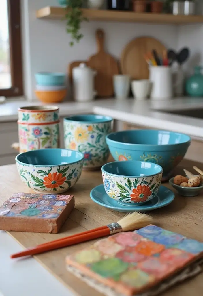 30 Wedding Gift Ideas That Will Impress Any Couple - 2. Hand-Painted Kitchenware