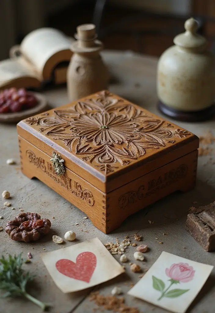 30 Wedding Gift Ideas That Will Impress Any Couple - 26. Hand-Carved Wooden Keepsake Box