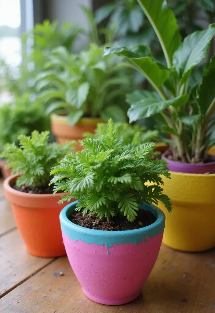 20 Creative DIY Gift Ideas for Friends to Make Them Smile - 3. Hand-Painted Plant Pots