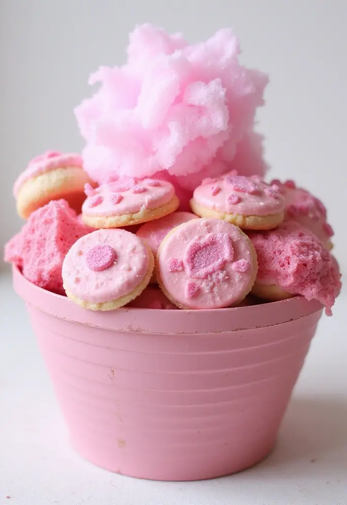 15 Pretty Pink Gift Basket Ideas for Any Occasion - 3. Sweet Treats for the Sweet Tooth