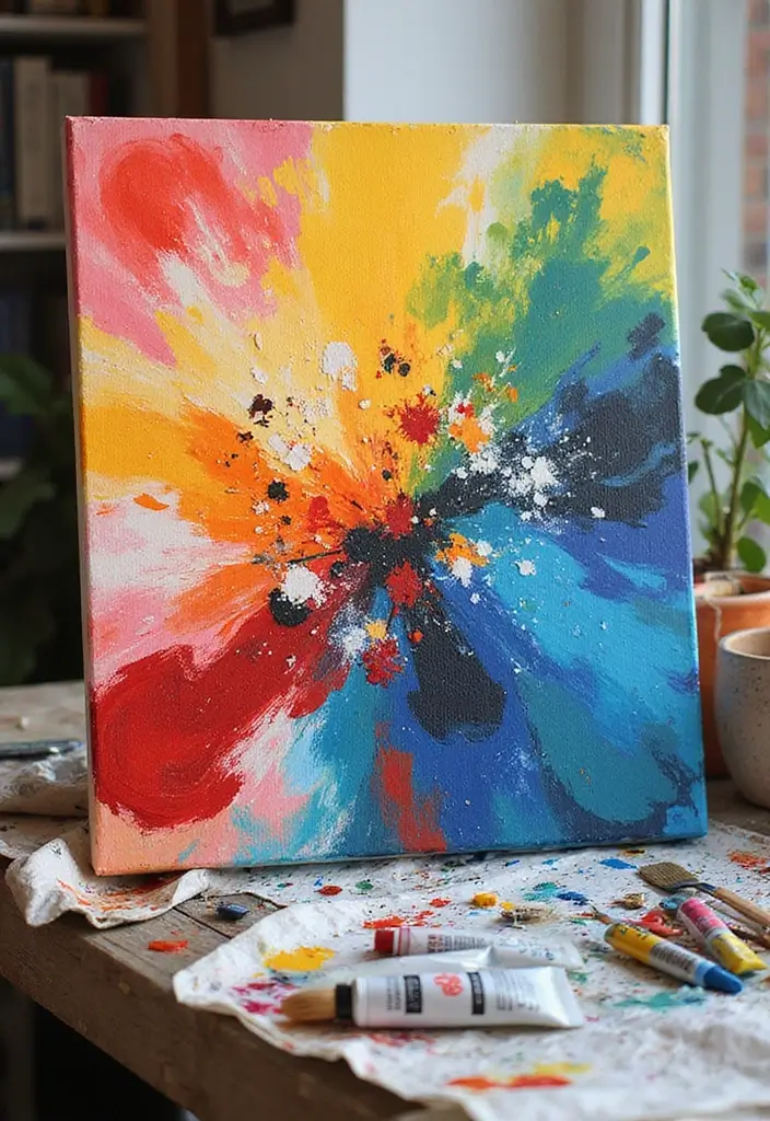 20 Sweet 16 Birthday Gift Ideas Every Teen Will Treasure - 3. Hand-Painted Canvas Art